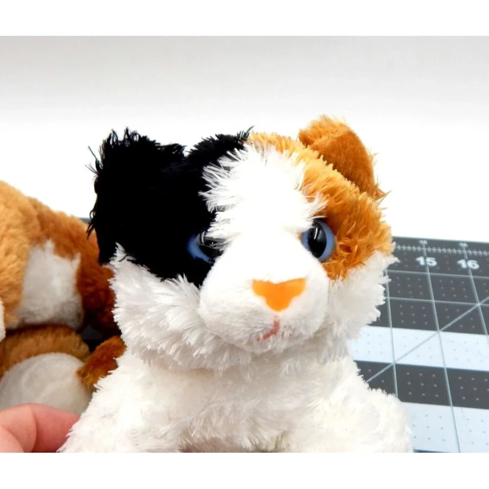Aurora Plush Cats Floppy Tabby Tiger Calico Stuffed Animal 8 In Lot of 3 Beanie